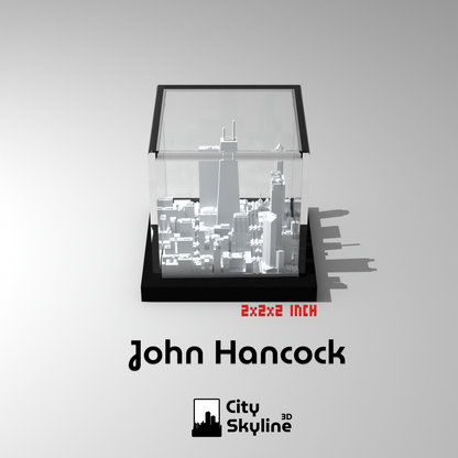 Chicago John Hancock Center Skyscrapers Acrylic Cube