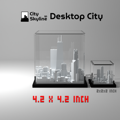 Chicago John Hancock Center Skyscrapers Acrylic Cube